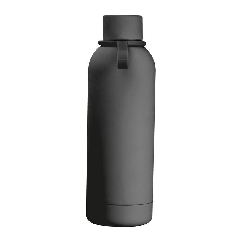 Sticlă de băut cauciucată cu mâner, 500 ml Gri închis