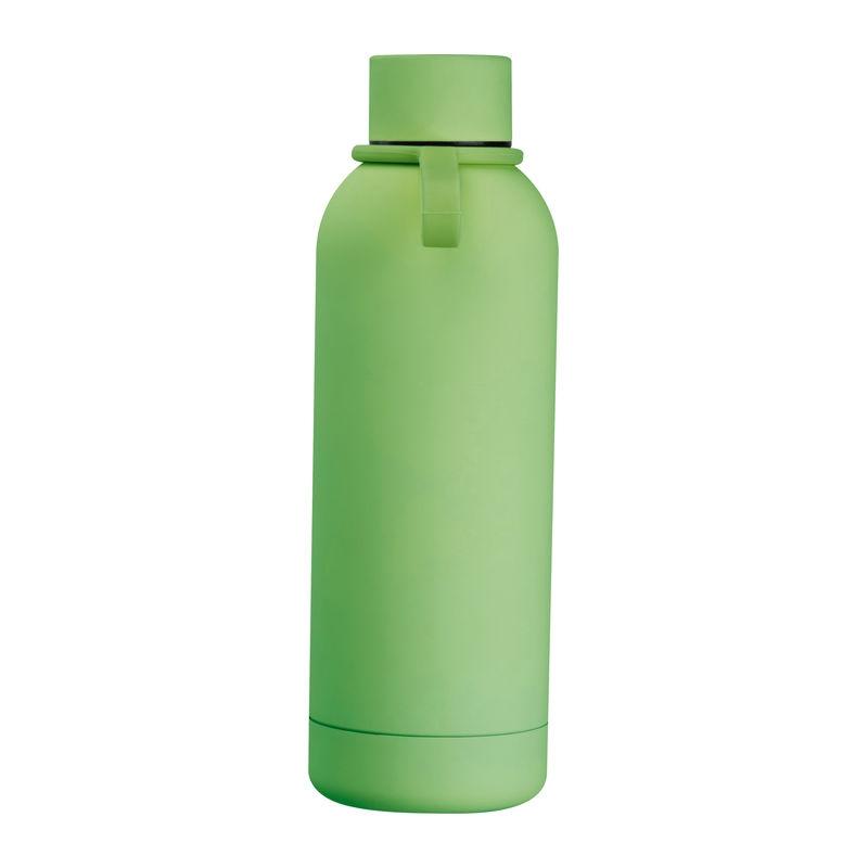 Sticlă de băut cauciucată cu mâner, 500 ml LIght Green