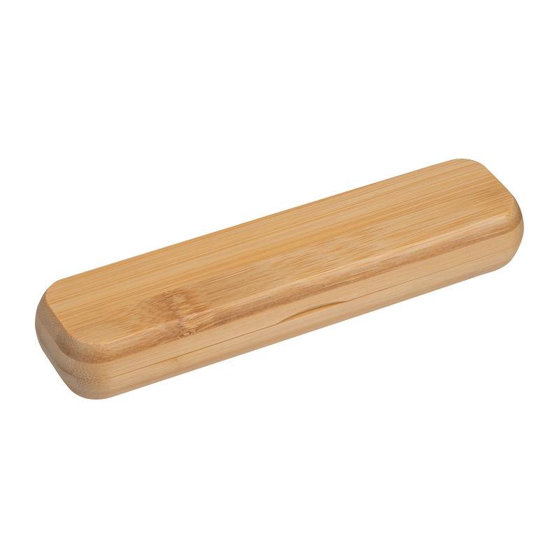 Pix din bambus cu mecanism rotativ în etui Beige