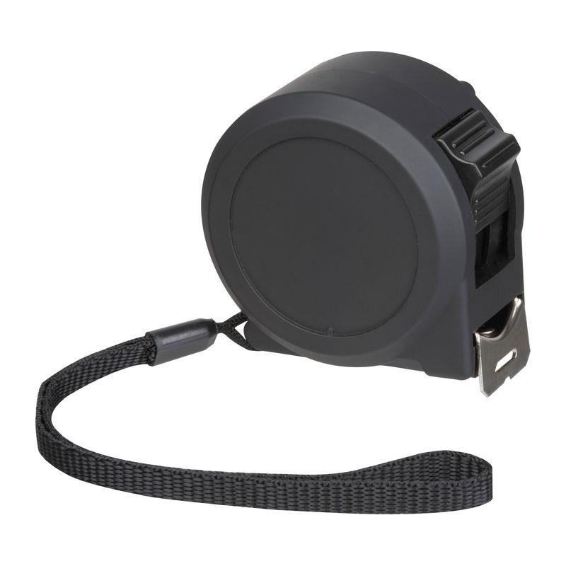 Ruletă din oțel cu carcasă din plastic, 5 m Negru