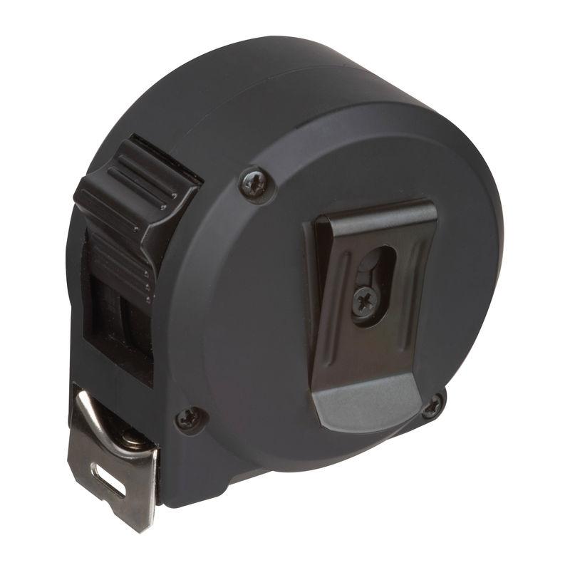 Ruletă din oțel cu carcasă din plastic, 5 m Negru