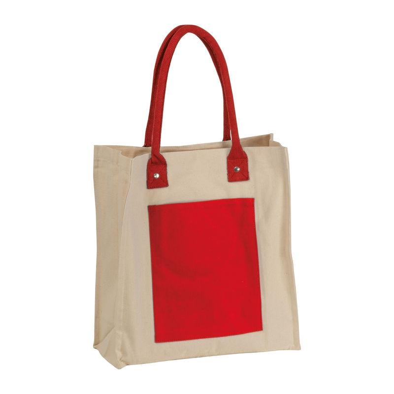 Sacoșă de cumpărături canvas cu mânere lungi