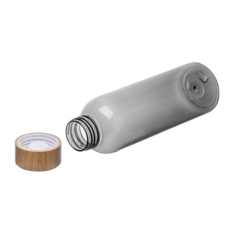 Sticlă de băut PET cu capac din bambus, 500 ml Gri închis