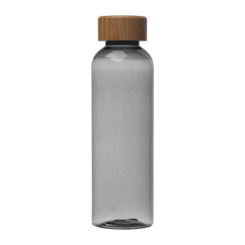 Sticlă de băut PET cu capac din bambus, 500 ml Gri închis