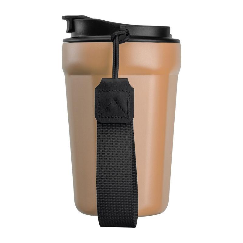 Pahar din oțel inoxidabil pentru voiaj, 350 ml Beige