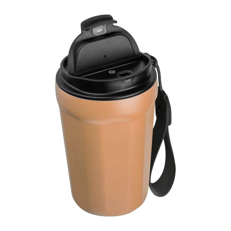Pahar din oțel inoxidabil pentru voiaj, 350 ml Beige