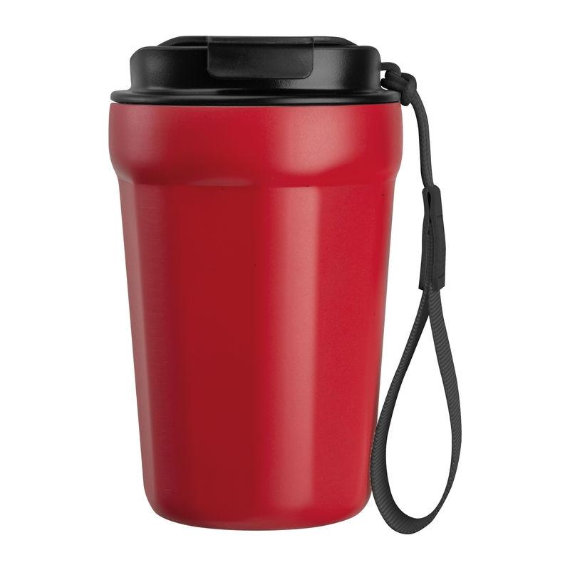 Pahar din oțel inoxidabil pentru voiaj, 350 ml Roșu