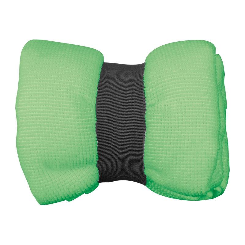 Prosop din microfibră cu bandă elastică Verde