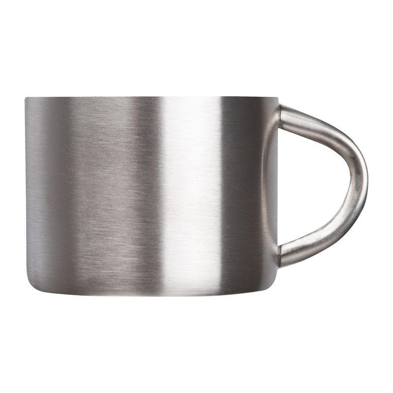 Cană espresso din oțel inoxidabil, 80 ml Gri