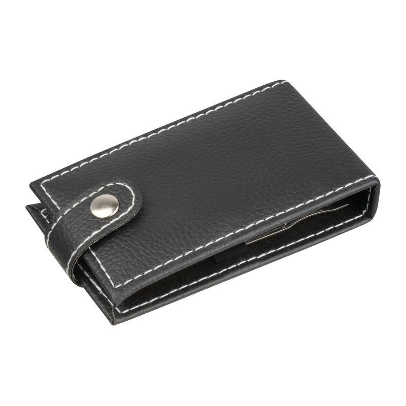Set manichiură în etui de piele, 7 piese Negru