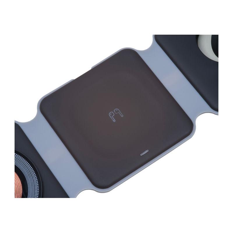 Încărcător wireless 3 în 1 Negru