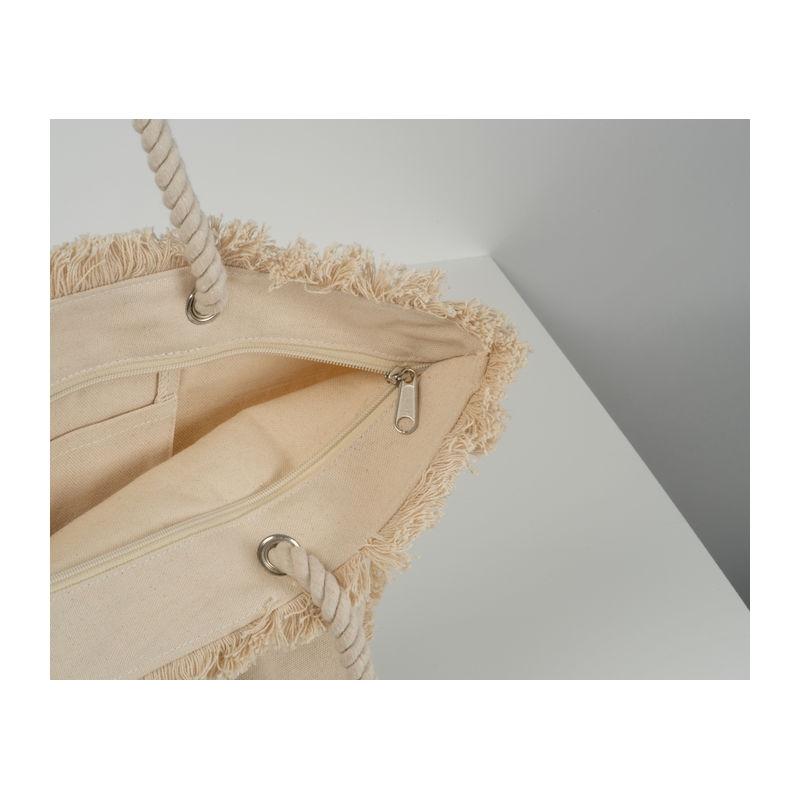 Sacoșă de plajă Oeko-Tex® naturală Beige