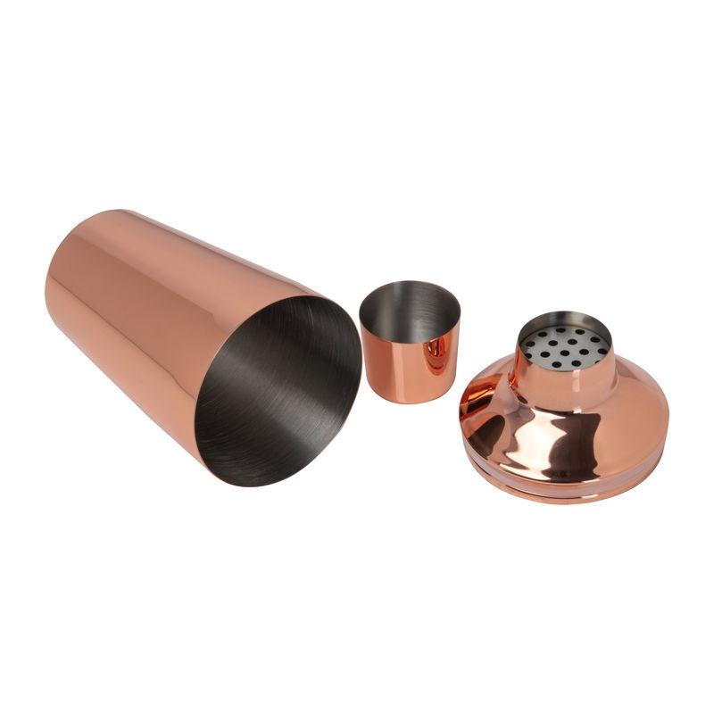 Shaker pentru cocktail cu înveliș din cupru, 500 ml Rosu