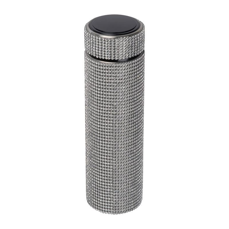 Sticlă mare cu inserții de cristale, 500 ml Gri