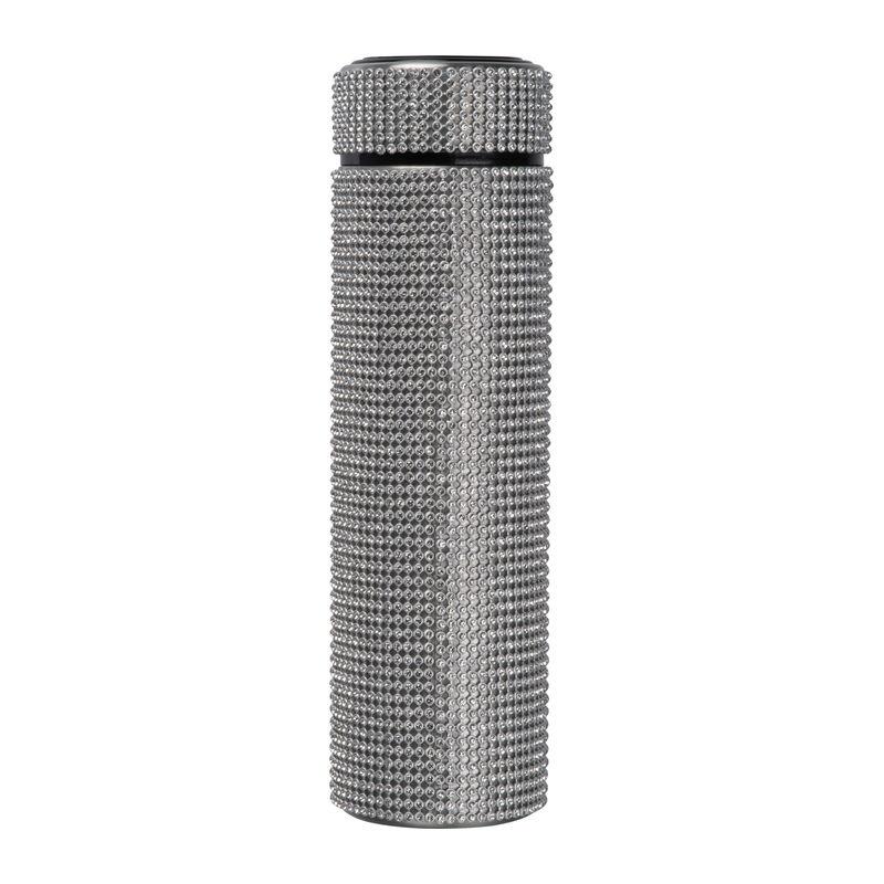 Sticlă mare cu inserții de cristale, 500 ml Gri