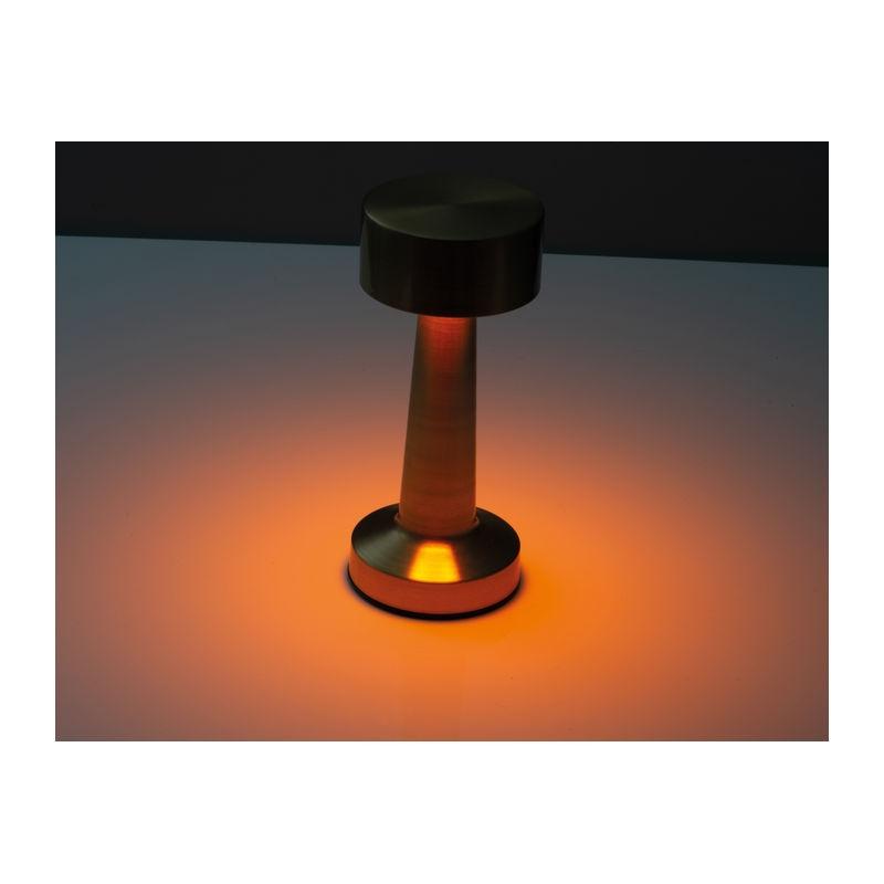 Lampă de birou din oțel inoxidabil cu acumulator Rosu