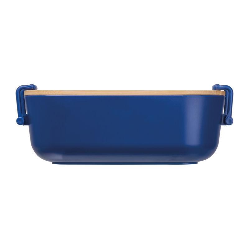 Caserolă cu capac din bambus, 750 ml Albastru închis