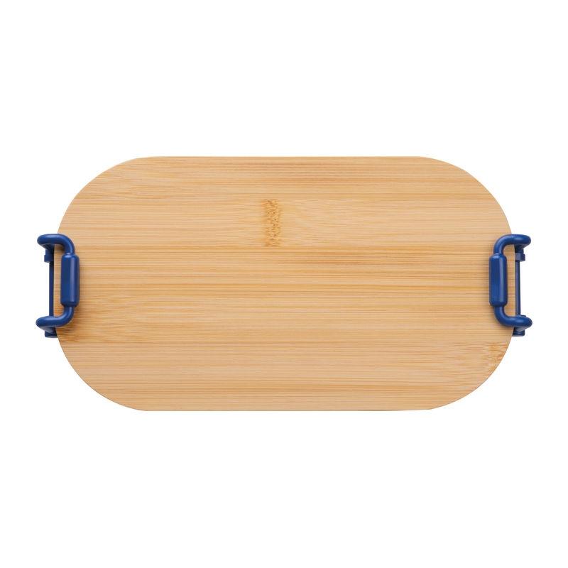 Caserolă cu capac din bambus, 750 ml Albastru închis