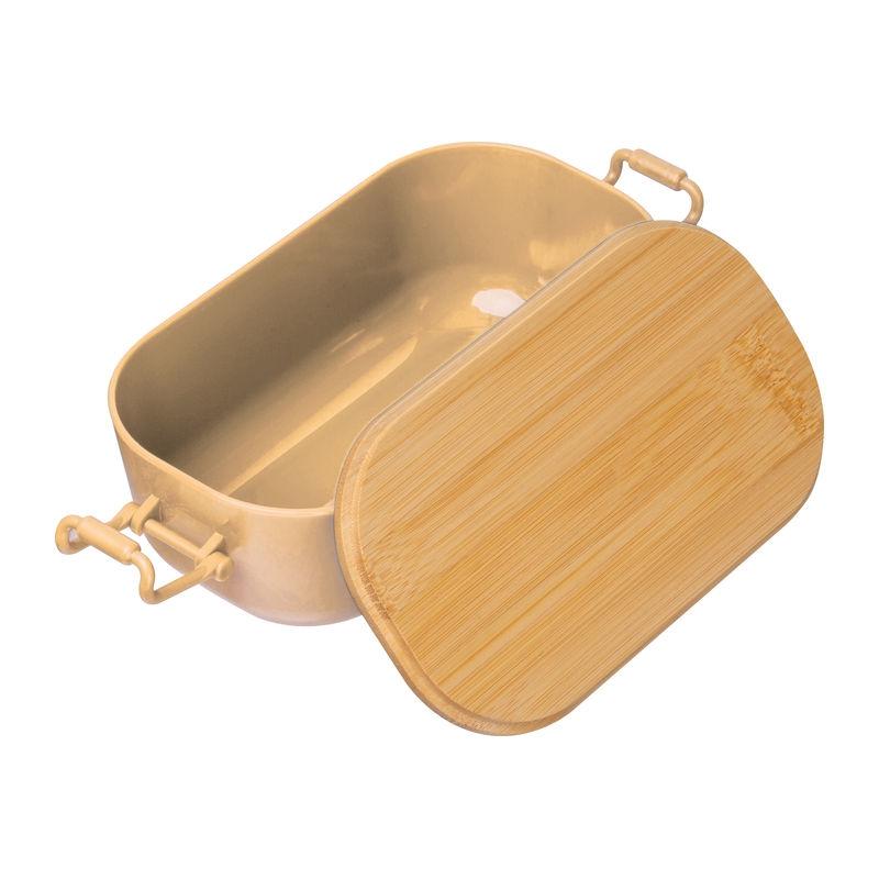 Caserolă cu capac din bambus, 750 ml Beige
