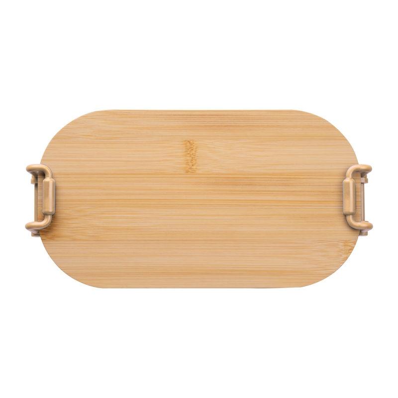 Caserolă cu capac din bambus, 750 ml Beige