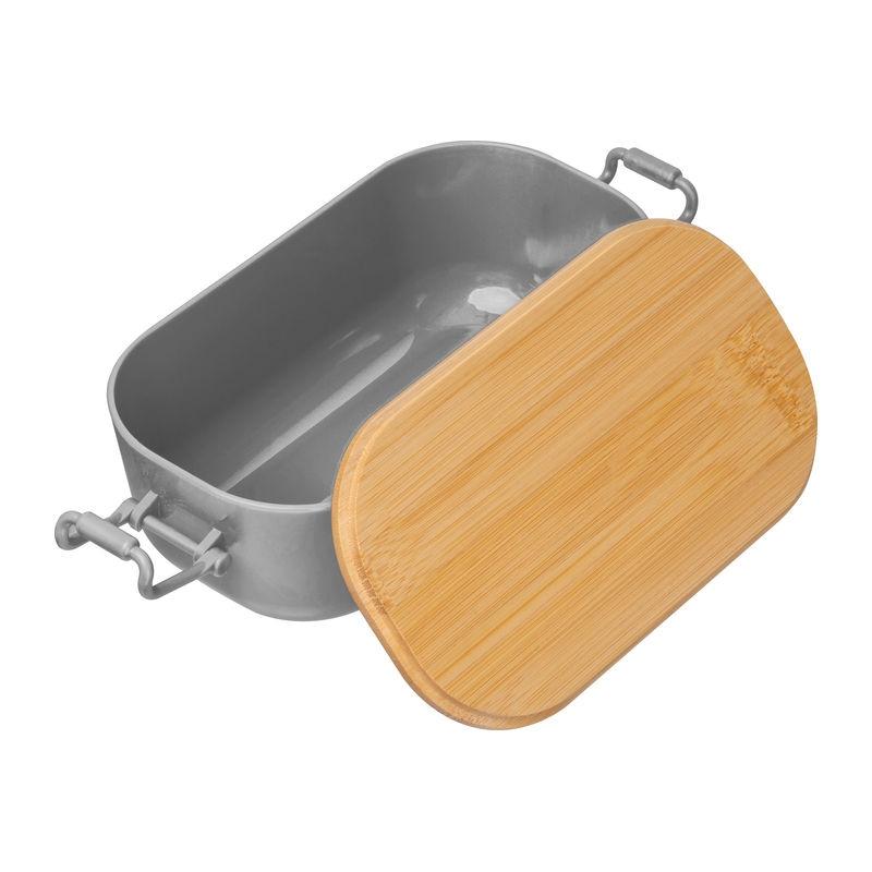 Caserolă cu capac din bambus, 750 ml Gri