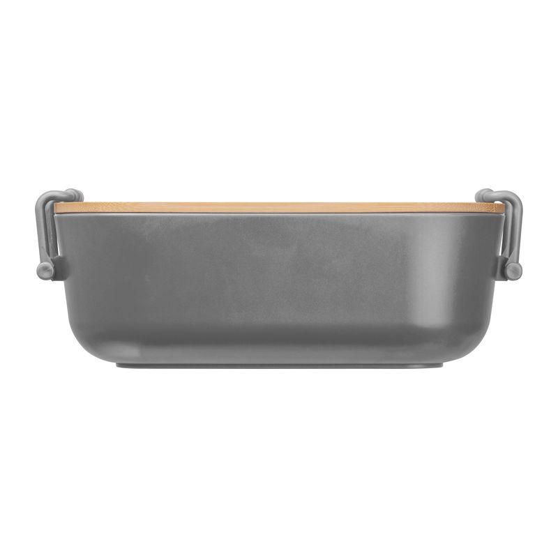 Caserolă cu capac din bambus, 750 ml Gri