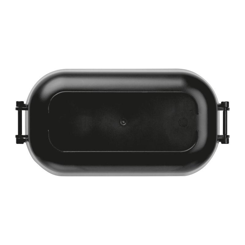 Caserolă cu capac din bambus, 750 ml Negru