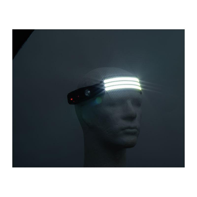Lanternă de cap cu LED-uri COB Negru