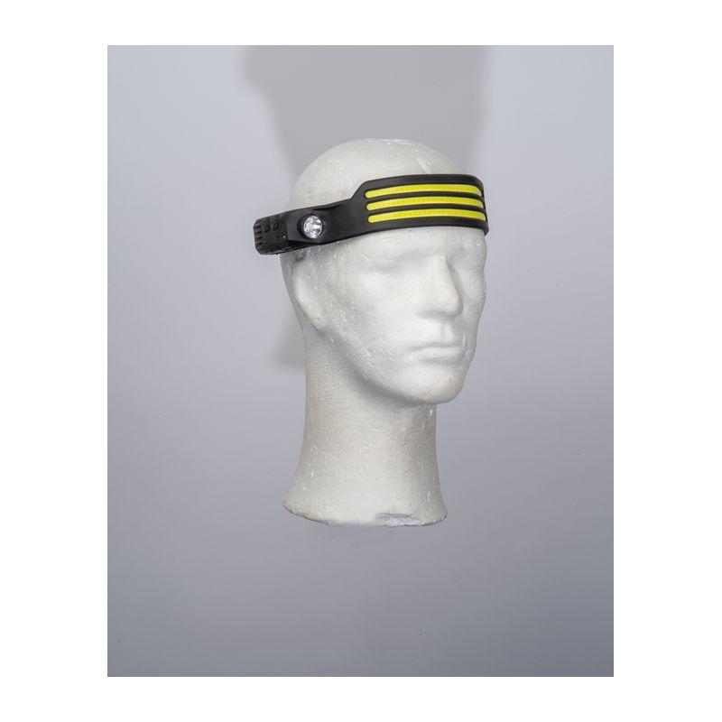 Lanternă de cap cu LED-uri COB Negru