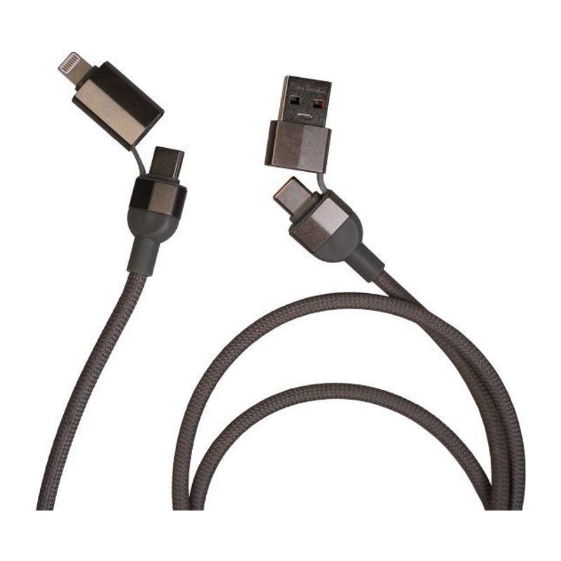 Cablu magnetic 100W de încărcare rapidă și date Donnes Gri