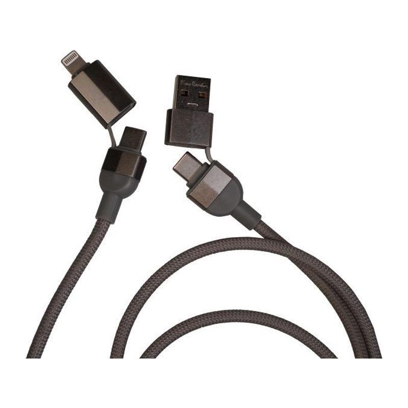 Cablu magnetic 100W de încărcare rapidă și date Donnes Gri