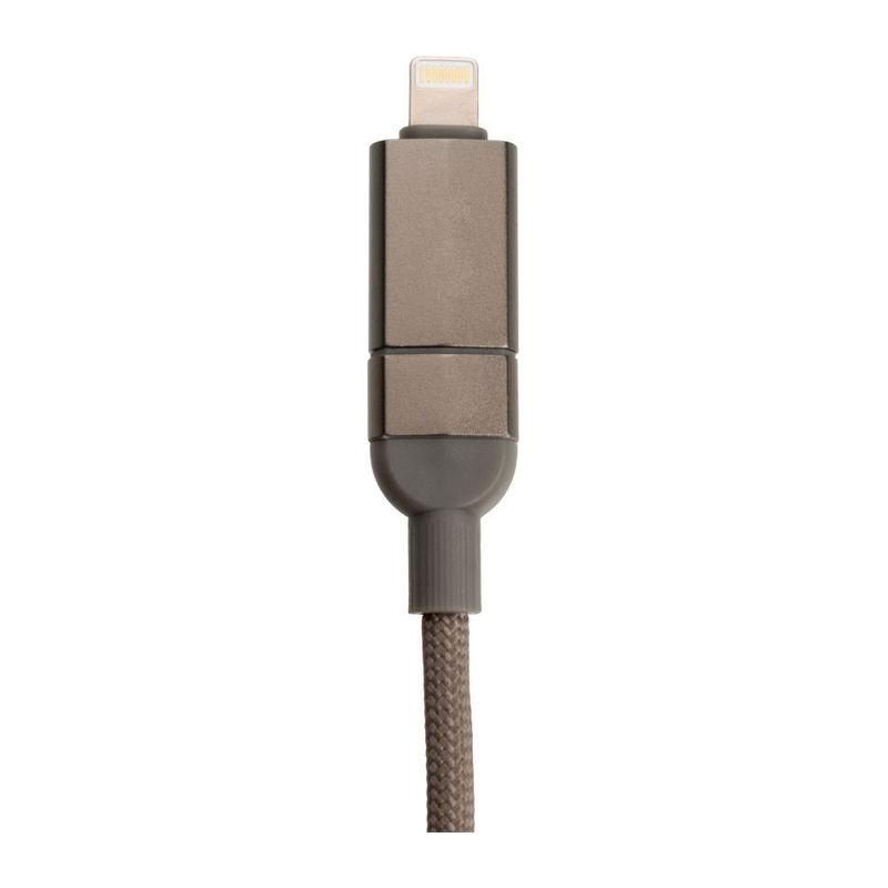 Cablu magnetic 100W de încărcare rapidă și date Donnes Gri
