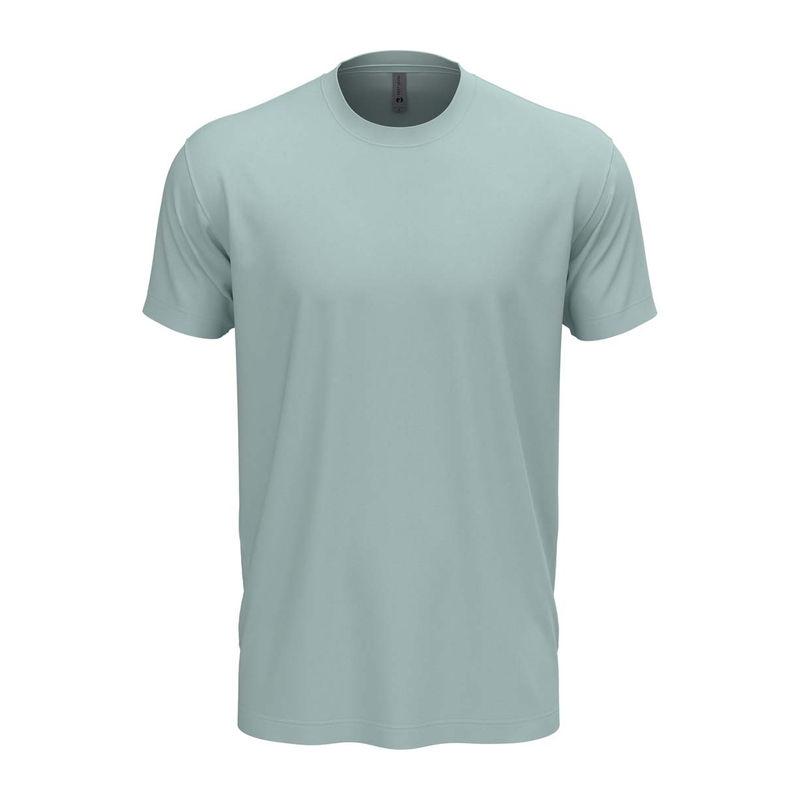 Tricou cu guler la baza gâtului pentru bărbați și femei Stonewash Denim XL