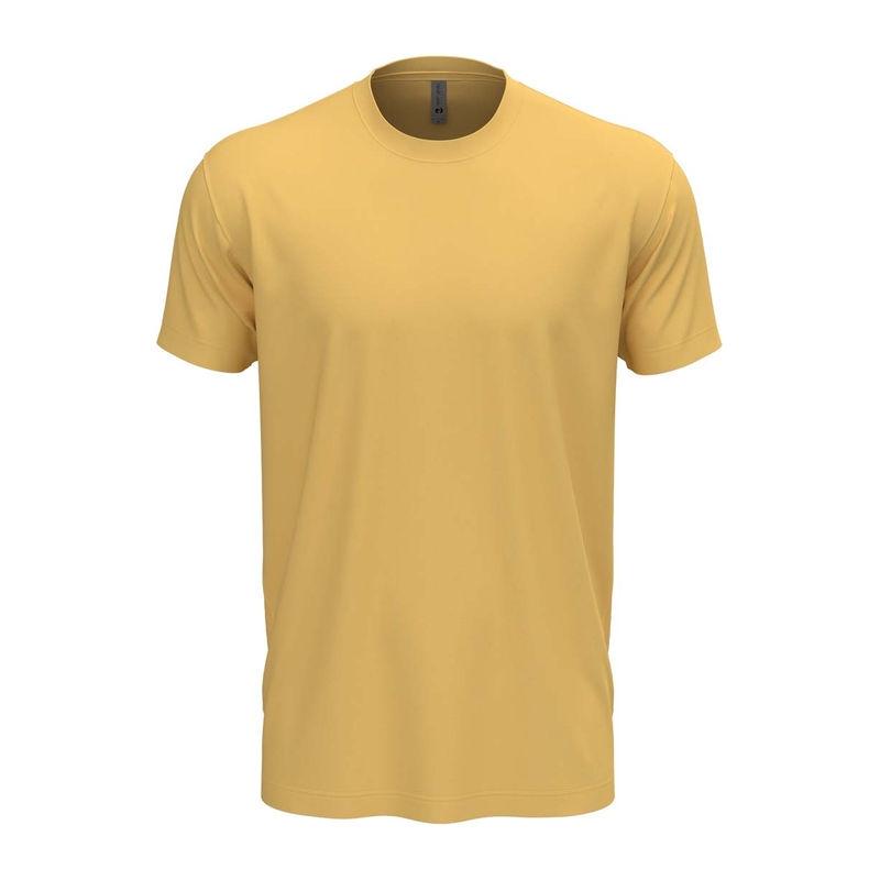 Tricou cu guler la baza gâtului pentru bărbați și femei Banana Cream XL