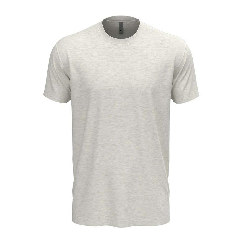 Tricou cu guler la baza gâtului pentru bărbați și femei Oatmeal XL