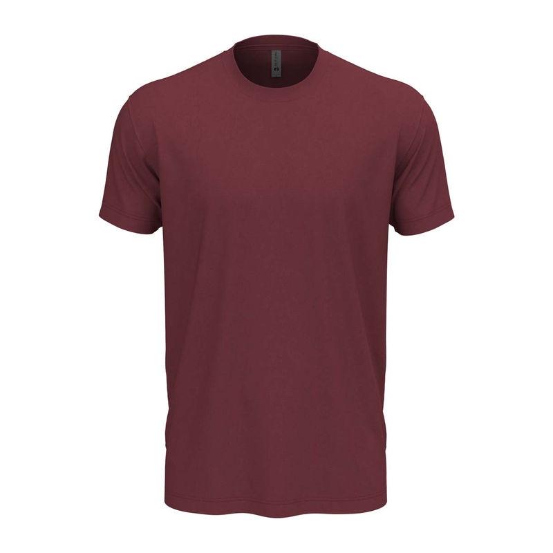 Tricou cu guler la baza gâtului pentru bărbați și femei Maroon XL