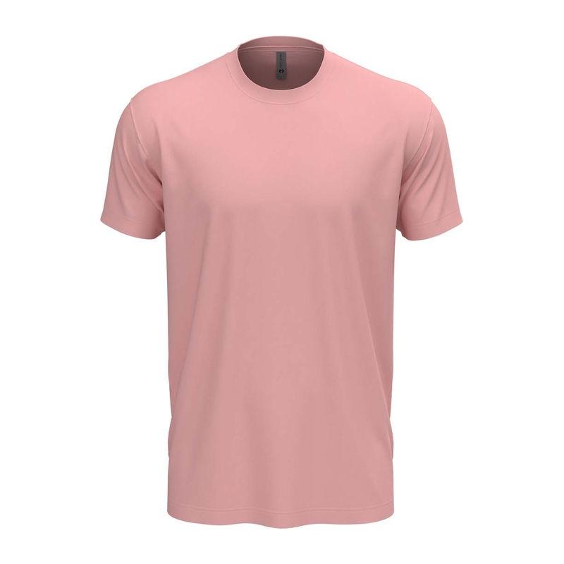 Tricou cu guler la baza gâtului pentru bărbați și femei Light Pink XL