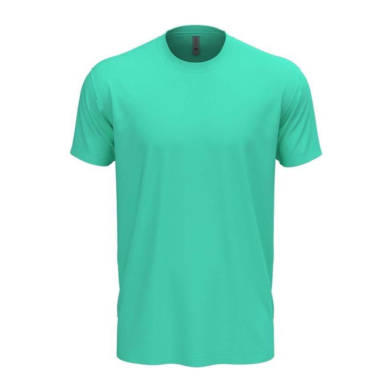 Tricou cu guler la baza gâtului pentru bărbați și femei Tahiti Blue XL
