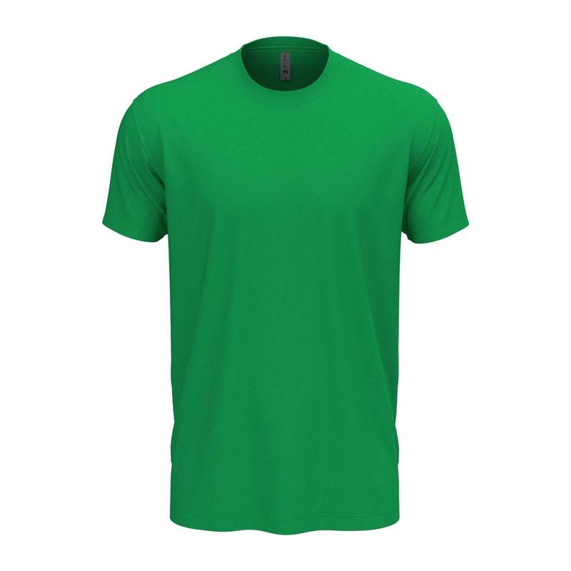 Tricou cu guler la baza gâtului pentru bărbați și femei Kelly Green XL