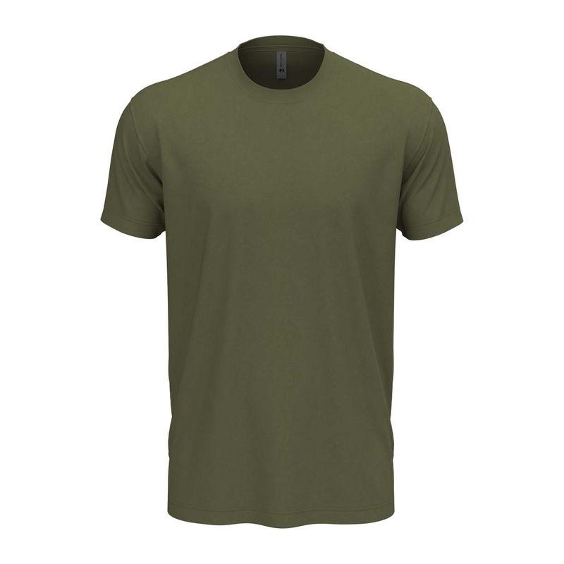 Tricou cu guler la baza gâtului pentru bărbați și femei Military Green XL