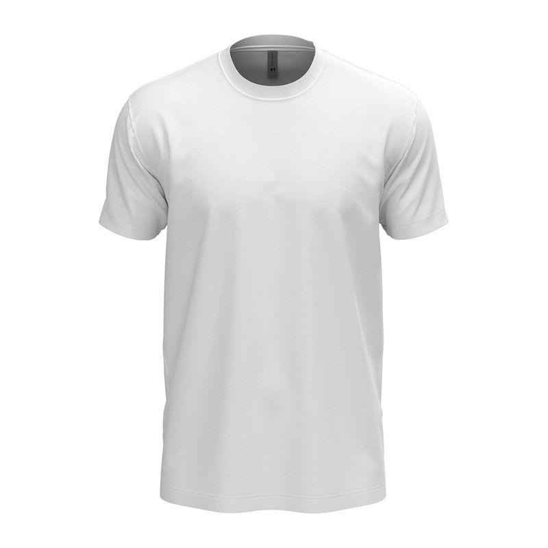 Tricou cu guler la baza gâtului pentru bărbați și femei Alb M