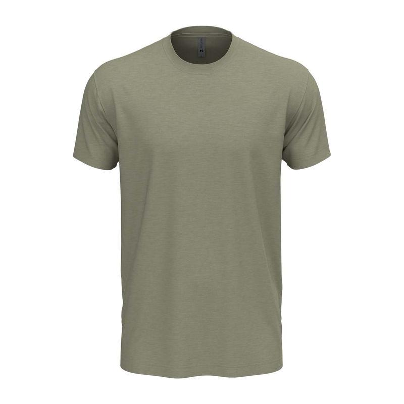 Tricou cu guler la baza gâtului pentru bărbați și femei Stone Gray S
