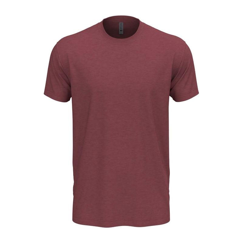 Tricou cu guler la baza gâtului pentru bărbați și femei Heather Maroon S