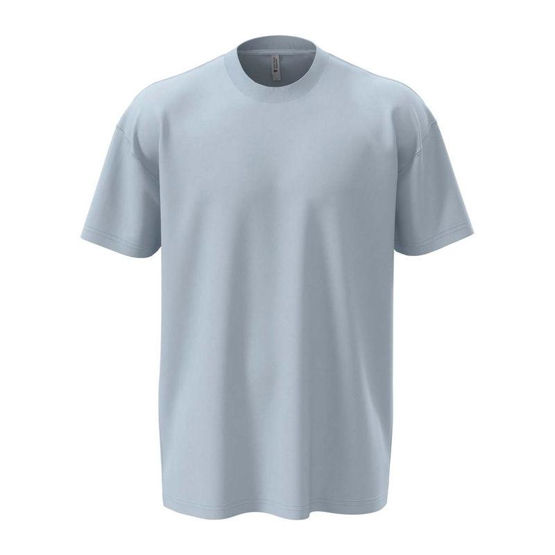 Tricou cu guler la baza gâtului pentru bărbați și femei Stonewash Denim 3XL