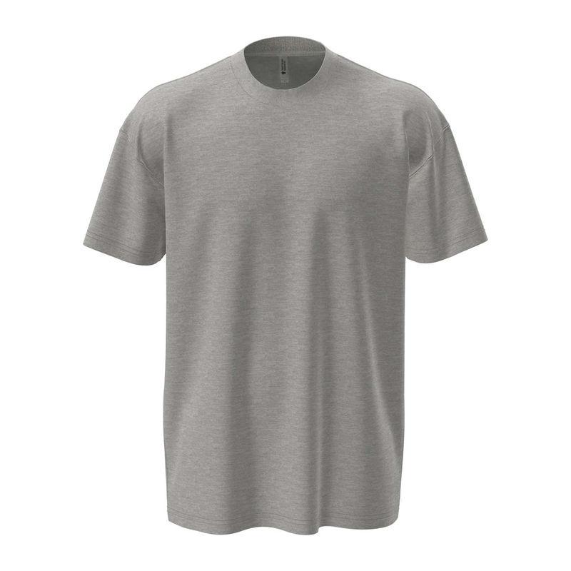 Tricou cu guler la baza gâtului pentru bărbați și femei Heather Gray 3XL
