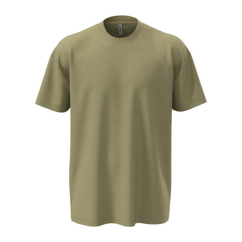 Tricou cu guler la baza gâtului pentru bărbați și femei Light Olive 3XL