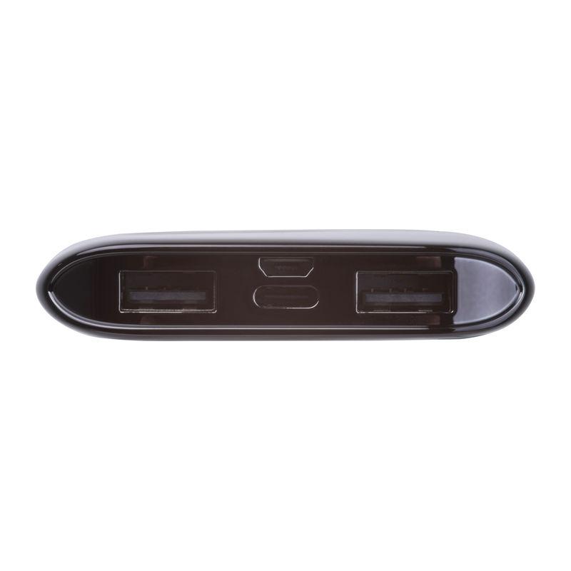 Powerbank de 8000 mAh cu logo iluminat Negru