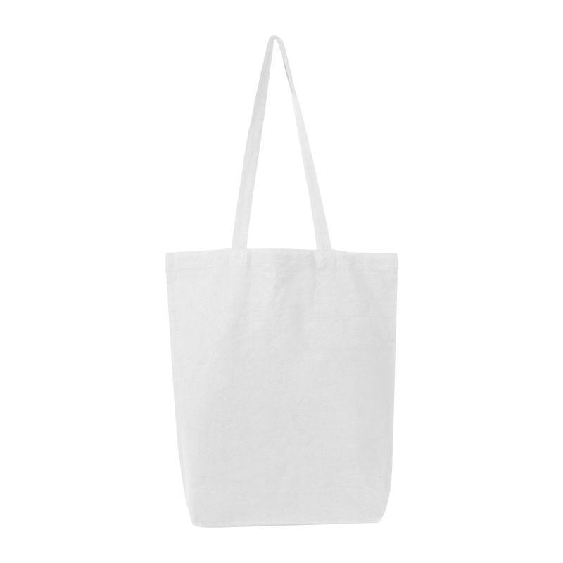 Sacoșă din bumbac Fairtrade, 180 g/m² Alb