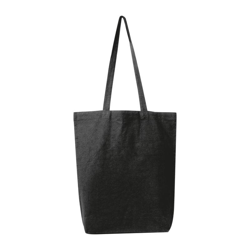 Sacoșă din bumbac Fairtrade, 180 g/m² Negru