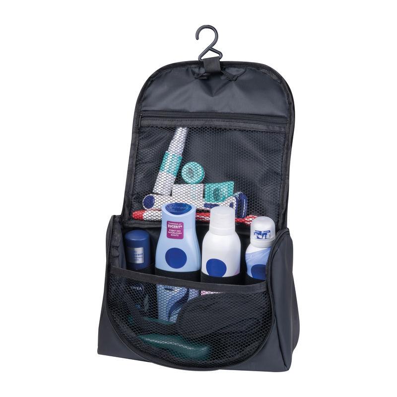 Geantă cosmetică cu cârlig de agăţare Negru